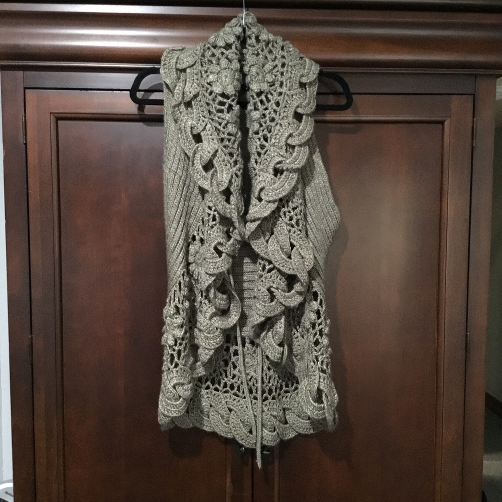 Sleeveless Crochet Vest